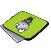 Gut gekleidetes Monster Laptopschutzhülle (Vorne Knopf)