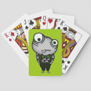 Gut gekleidetes Monster Spielkarten