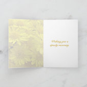 Gut - Gelbe Chrysanthemen Karte (Innenseite)