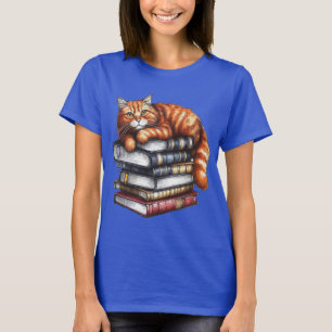 Gut gelesen Tabby Katze; Buch Würmer Geschenke T-Shirt