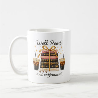 Gut gelesen und koffeiniertes Buch Lover Book Tok  Kaffeetasse
