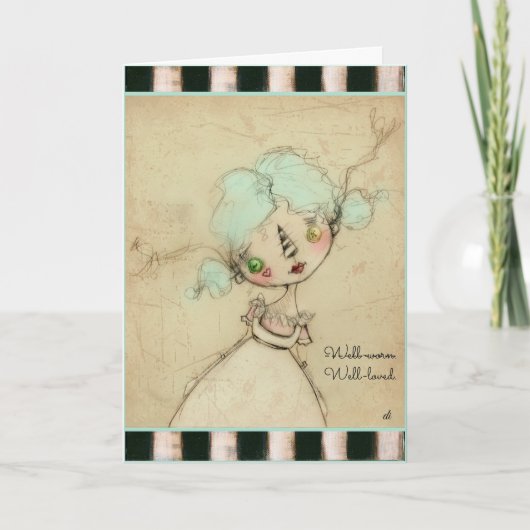 Gut geliebt - Valentine Feiertagskarte (Vorderseite)