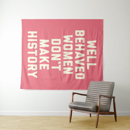 Gut geliebte weibliche Zitate Wandteppich (Beispiel (Horizontal))