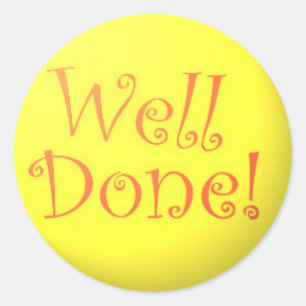Gut gemacht! Aufkleber