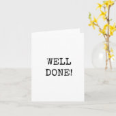 Gut gemacht, einfach, Minimalistisch, nur Text Karte (Gelbe Blume)