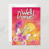 gut gemacht feiertagspostkarte (Vorne/Hinten)