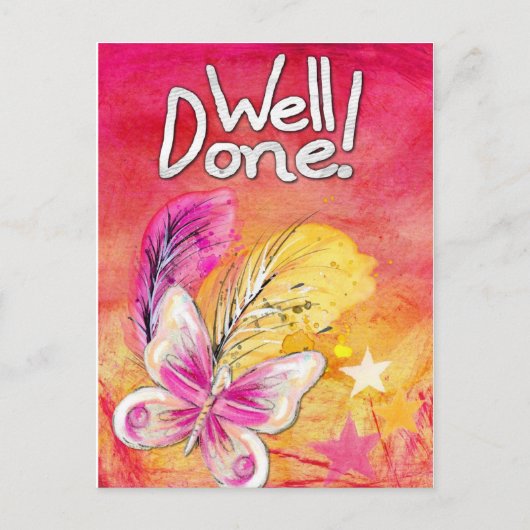 gut gemacht feiertagspostkarte (Vorderseite)