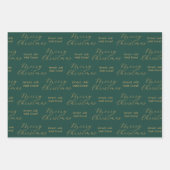 gut gemacht | Frohe Weihnachtsanstellung Geschenkpapier Set (Vorderseite)