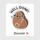 Gut gemacht Funny Steak Pub Aufkleber (Blatt)