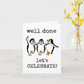 Gut gemacht, Glückwunsch, feiern wir, Niedlich Karte (Gelbe Blume)