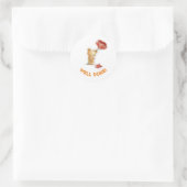 Gut gemacht gratulieren Teddy Runder Aufkleber (Tasche)