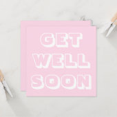 Gut gemacht, hellrosa, modern kühl karte (Vorderseite/Rückseite Beispiel)