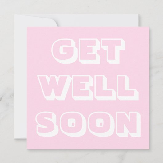 Gut gemacht, hellrosa, modern kühl karte (Vorderseite)