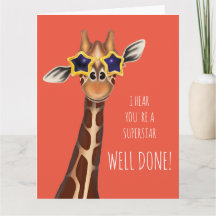 Gut gemacht 'Ich höre, du bist eine SUPERSTAR'-Kar