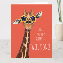 Gut gemacht 'Ich höre, du bist eine SUPERSTAR'-Kar Karte