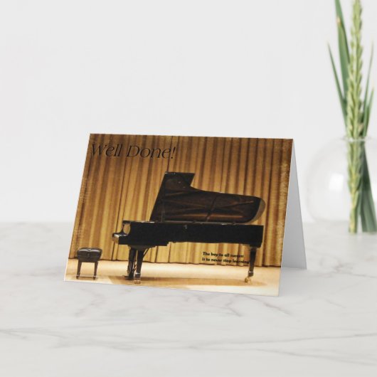 Gut gemacht! karte (Vorderseite)