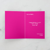 Gut gemacht Karte, Glückwunschkarte für guten Job Ankündigung (Innenseite)