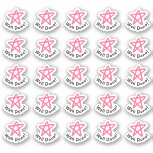 Gut gemacht! Lehrer Eltern Sticker (Vorderseite)