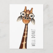 Gut gemacht! Postkarte - Studium Giraffe (Vorderseite)