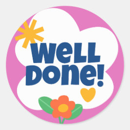 gut gemacht runder aufkleber