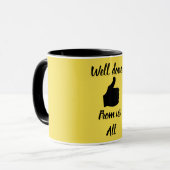 Gut gemacht von uns allen Tasse (Vorderseite Links)