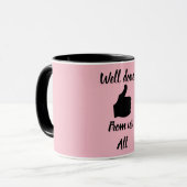Gut gemacht von uns allen Tasse (Vorderseite Links)