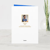 Gut gemachte Goldcroll, kundenspezifisches Foto -  Karte (Rückseite)