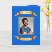 Gut gemachte Goldcroll, kundenspezifisches Foto -  Karte (Gelbe Blume)