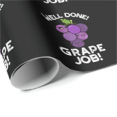 Gut gemachte Traube Positive Frucht Pun Dark BG Geschenkpapier (Rolleneckpunkt)