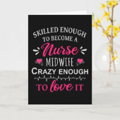 Gut genug, um eine Krankenschwester-Hebamme zu wer Karte (Gelbe Blume)