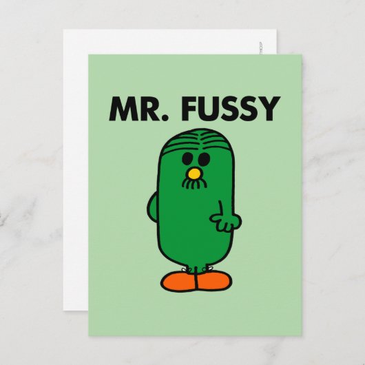 Gut gepflegter Herr Fussy Postkarte (Vorne/Hinten)