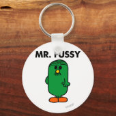 Gut gepflegter Herr Fussy Schlüsselanhänger (Vorderseite)