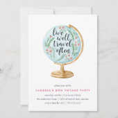 gut gereist | Weggehen der Party Einladung (Vorderseite)