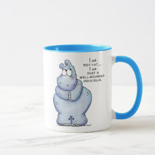 Gut gerundeter Hippo-Blue Hippopotamus Tasse