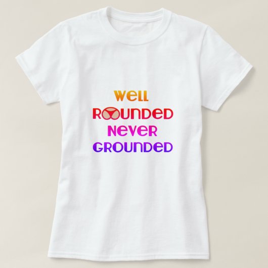 Gut gerundeter nie gemachter T - Shirt (Design vorne)