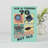 Gut gesaugte, nicht alte Geburtstagsparty Einladung (Stehend Vorderseite)