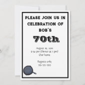 Gut gesaugte, nicht alte Geburtstagsparty Einladung (Rückseite)