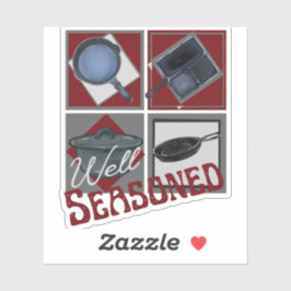 Gut gesäumter Gusseisen Aufkleber