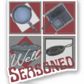 Gut gesäumter Gusseisen Aufkleber (Vorderseite)