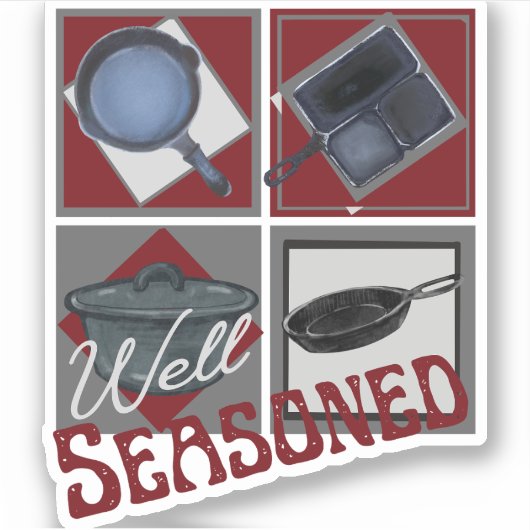 Gut gesäumter Gusseisen Aufkleber (Vorderseite)