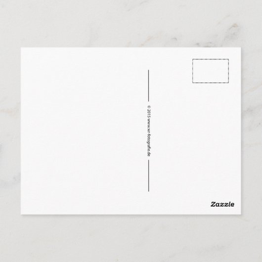 Gut geschaffene Postkarte (Rückseite)