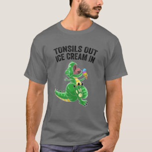 Gut Geschenke Kinder Tonsils Dinosaur Tonsillectom T-Shirt