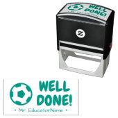 "GUT GETAN!" + Pädagogischer Name Rubber-Briefmark Permastempel (Beispiel)