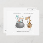 GUT GETAN! Postkarte bis April McCallum (Vorne/Hinten)