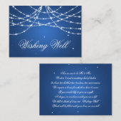 Gut glänzende String blau wünschen Begleitkarte (Vorne/Hinten)
