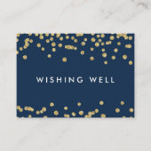 Gut Gold Imitate Glitzer Confetti Navy Blue Begleitkarte (Vorderseite)