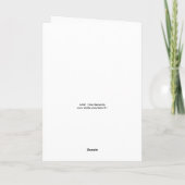 GUT, GREETING CARD KARTE (Rückseite)