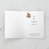 Gut, ich kümmere mich, Niedlicher Otter und Schrif Karte (Innenseite)