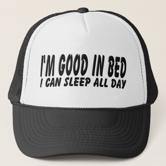 Gut im Bett Truckerkappe (Vorderseite)