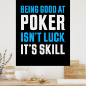 Gut im Poker sein Poster (Küche)